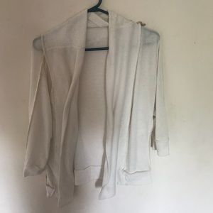 White cardigan